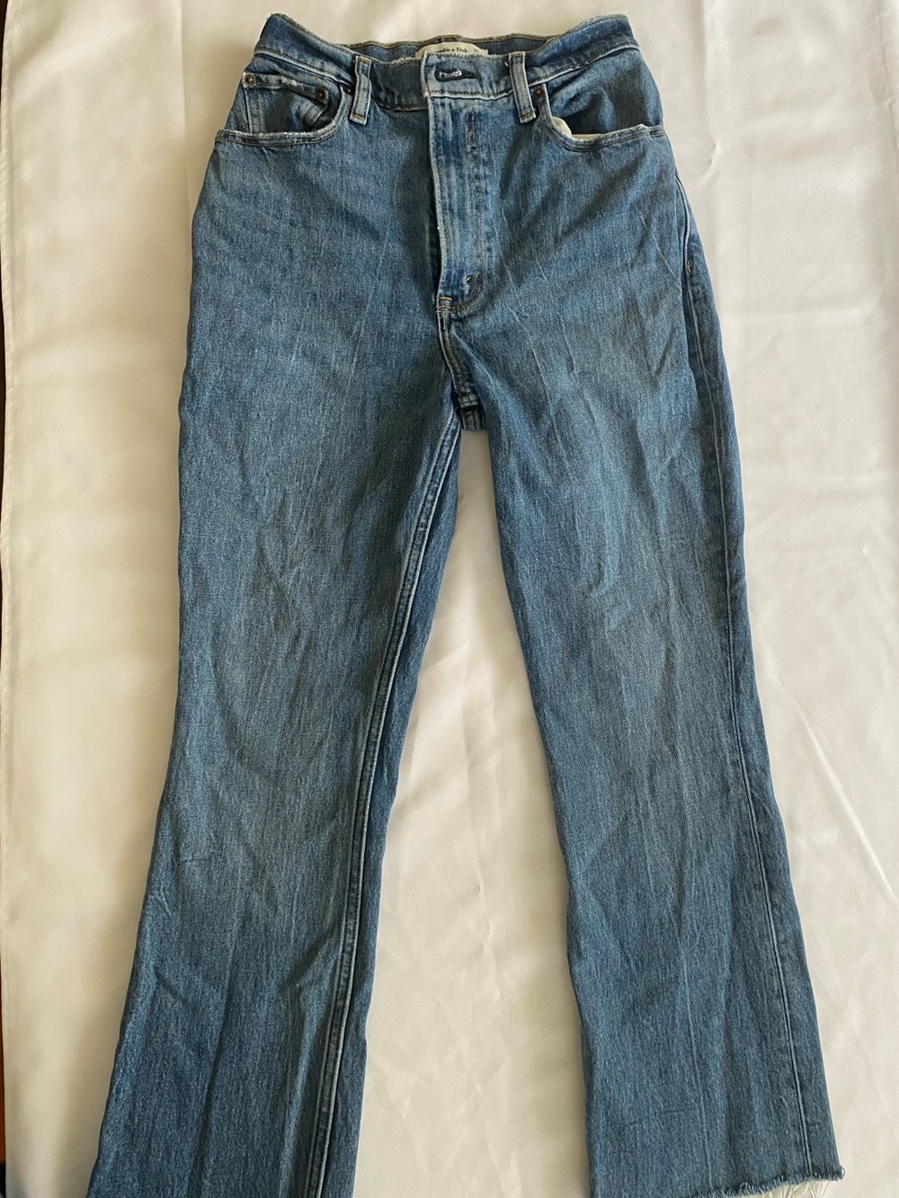 Abercrombie 70s Vintage Flare Ultra High Rise Jeans Size 25/0